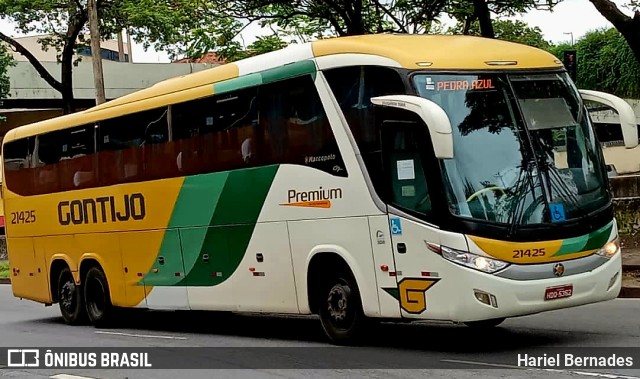 Empresa Gontijo de Transportes 21425 na cidade de Belo Horizonte, Minas Gerais, Brasil, por Hariel Bernades. ID da foto: 10750090.