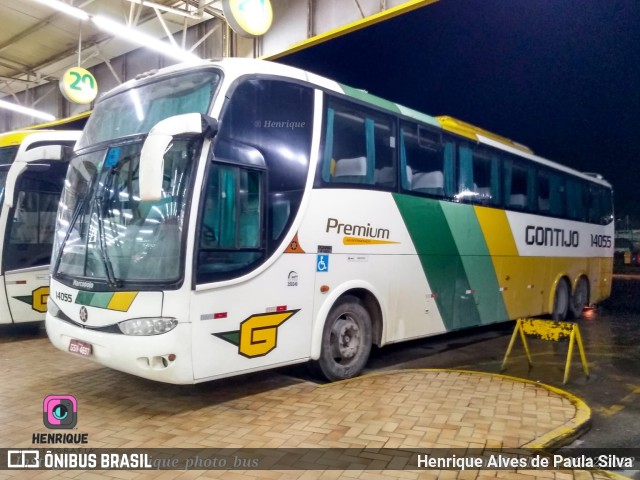 Empresa Gontijo de Transportes 14055 na cidade de Perdões, Minas Gerais, Brasil, por Henrique Alves de Paula Silva. ID da foto: 10750809.