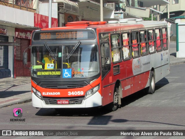 Urca Auto Ônibus 34059 na cidade de Belo Horizonte, Minas Gerais, Brasil, por Henrique Alves de Paula Silva. Número da foto: #10750766.