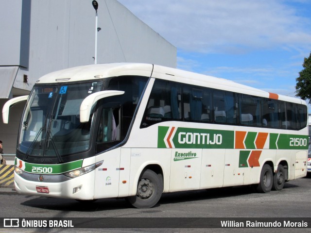 Empresa Gontijo de Transportes 21500 na cidade de Rio de Janeiro, Rio de Janeiro, Brasil, por Willian Raimundo Morais. ID da foto: 10751571.