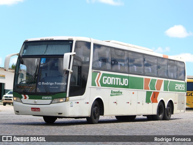 Empresa Gontijo de Transportes 21155 na cidade de Messias, Alagoas, Brasil, por Rodrigo Fonseca. ID da foto: 10750964.