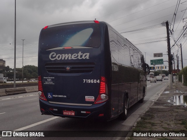 Viação Cometa 719604 na cidade de São Paulo, São Paulo, Brasil, por Rafael Lopes de Oliveira. ID da foto: 10752508.