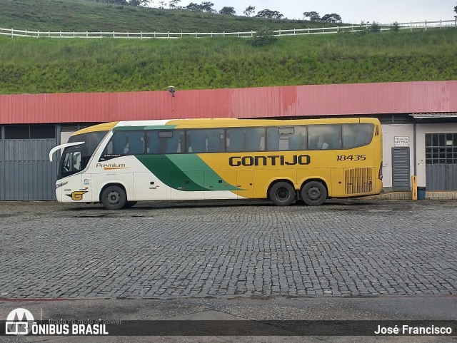 Empresa Gontijo de Transportes 18435 na cidade de João Monlevade, Minas Gerais, Brasil, por José Francisco. ID da foto: 10752960.