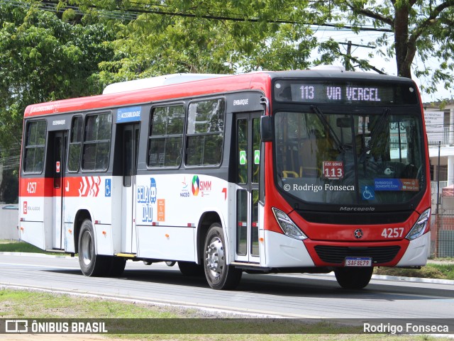Real Alagoas de Viação 4257 na cidade de Maceió, Alagoas, Brasil, por Rodrigo Fonseca. Número da foto: #10750953.