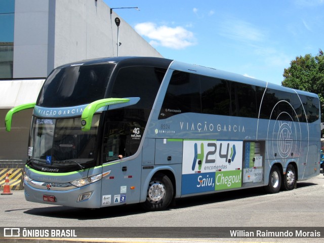 Viação Garcia 8524 na cidade de Rio de Janeiro, Rio de Janeiro, Brasil, por Willian Raimundo Morais. Número da foto: #10751241.