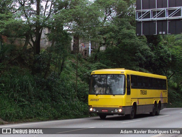 Viação Itapemirim 20707 na cidade de Cubatão, São Paulo, Brasil, por Adam Xavier Rodrigues Lima. Número da foto: #10751775.