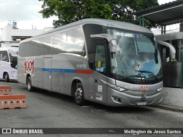 Auto Viação 1001 RJ 108.1112 na cidade de Rio de Janeiro, Rio de Janeiro, Brasil, por Wellington de Jesus Santos. ID da foto: 10755164.