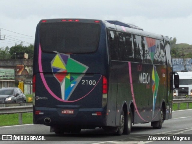 Nova América Turismo 2100 na cidade de Seropédica, Rio de Janeiro, Brasil, por Alexandre  Magnus. Número da foto: #10754852.