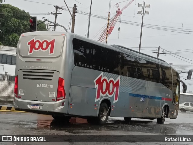 Auto Viação 1001 RJ 108.118 na cidade de Niterói, Rio de Janeiro, Brasil, por Rafael Lima. ID da foto: 10755699.