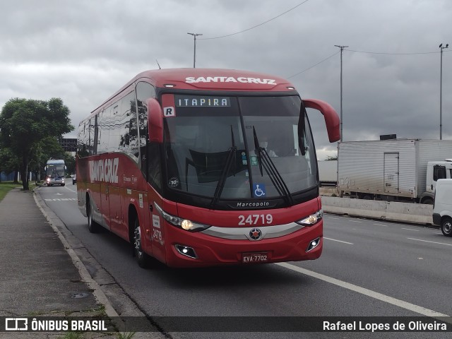 Viação Santa Cruz 24719 na cidade de São Paulo, São Paulo, Brasil, por Rafael Lopes de Oliveira. Número da foto: #10754049.