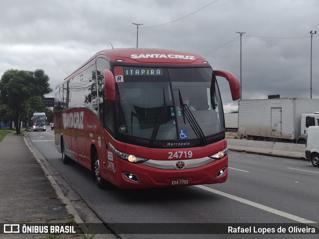 Viação Santa Cruz 24719 na cidade de São Paulo, São Paulo, Brasil, por Rafael Lopes de Oliveira. ID da foto: 10754049.