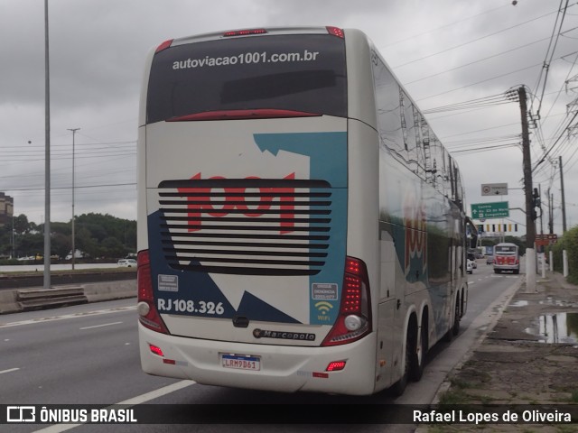 Auto Viação 1001 RJ 108.326 na cidade de São Paulo, São Paulo, Brasil, por Rafael Lopes de Oliveira. ID da foto: 10754030.