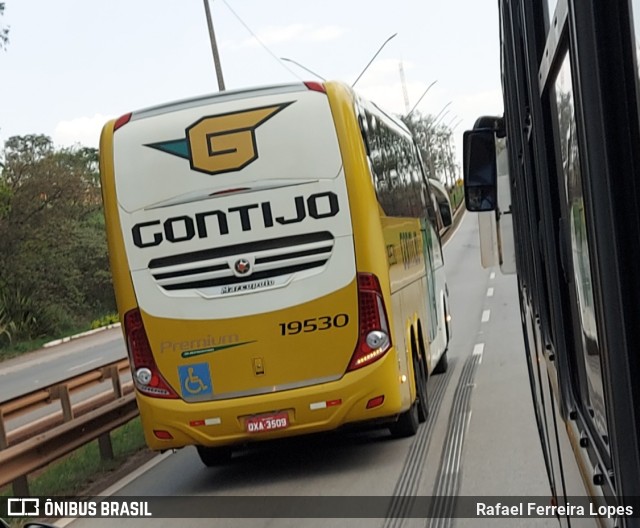 Empresa Gontijo de Transportes 19530 na cidade de Itatiaiuçu, Minas Gerais, Brasil, por Rafael Ferreira Lopes. ID da foto: 10755953.