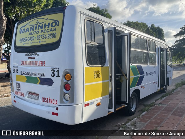 Transcoop RN 3005 na cidade de Natal, Rio Grande do Norte, Brasil, por Karlheinz de Souza e Araújo. ID da foto: 10756573.