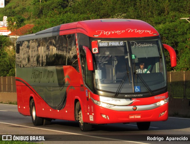 Empresa de Ônibus Pássaro Marron 5936 na cidade de Aparecida, São Paulo, Brasil, por Rodrigo  Aparecido. ID da foto: 10755540.