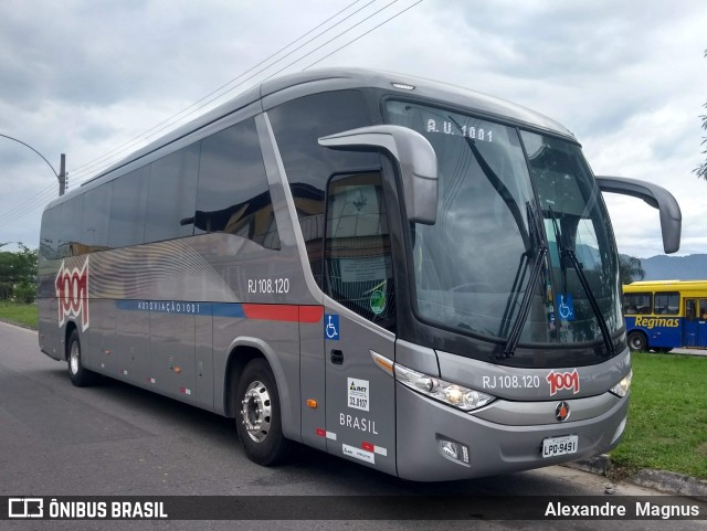 Auto Viação 1001 RJ 108.120 na cidade de Rio de Janeiro, Rio de Janeiro, Brasil, por Alexandre  Magnus. ID da foto: 10754522.