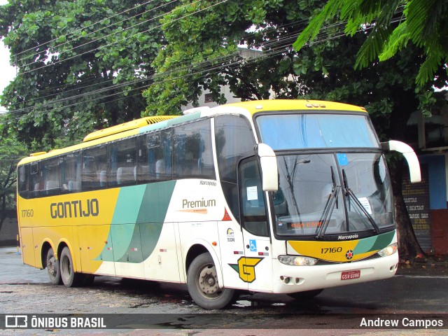 Empresa Gontijo de Transportes 17160 na cidade de Pirapora, Minas Gerais, Brasil, por Andrew Campos. ID da foto: 10755457.