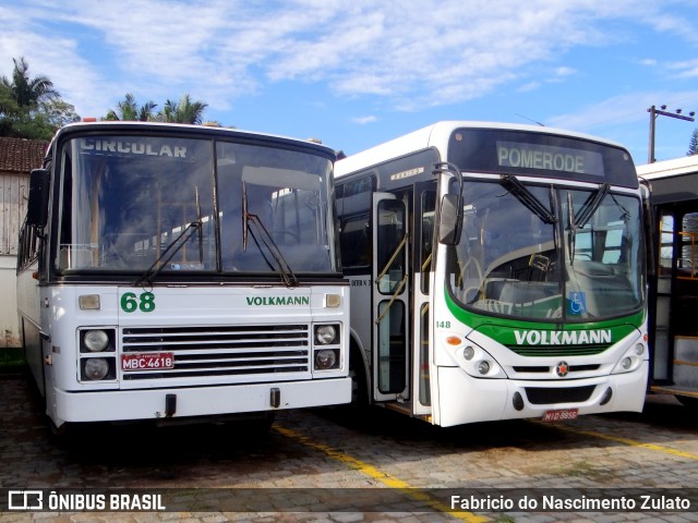 Empresa de Transportes Coletivos Volkmann 68 na cidade de Pomerode, Santa Catarina, Brasil, por Fabricio do Nascimento Zulato. Número da foto: #10754706.