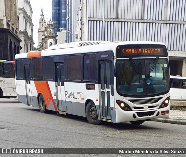 Evanil Transportes e Turismo RJ 132.147 na cidade de Rio de Janeiro, Rio de Janeiro, Brasil, por Marlon Mendes da Silva Souza. ID da foto: 10754491.