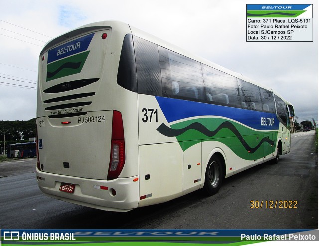 Bel-Tour Transportes e Turismo 371 na cidade de São José dos Campos, São Paulo, Brasil, por Paulo Rafael Peixoto. Número da foto: #10753646.
