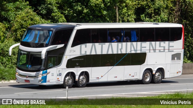 Auto Viação Catarinense 3734 na cidade de Joinville, Santa Catarina, Brasil, por Vinicius Petris. Número da foto: #10753657.