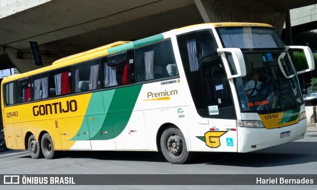 Empresa Gontijo de Transportes 12540 na cidade de Belo Horizonte, Minas Gerais, Brasil, por Hariel Bernades. ID da foto: 10756400.