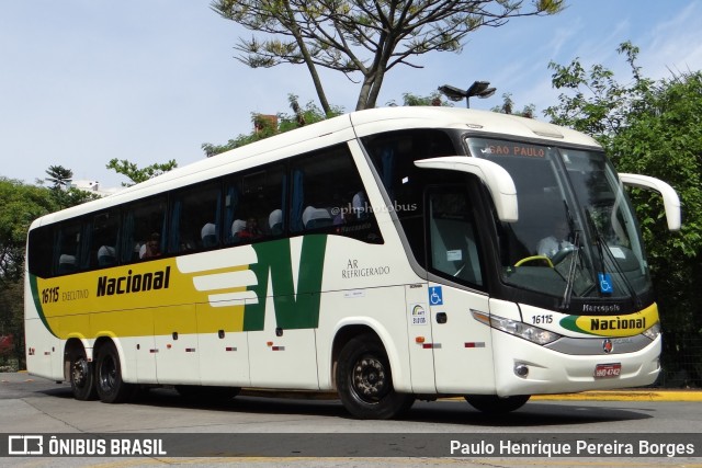 Viação Nacional 16115 na cidade de São Paulo, São Paulo, Brasil, por Paulo Henrique Pereira Borges. Número da foto: #10756575.