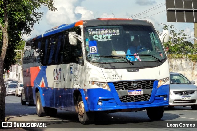 CMT - Consórcio Metropolitano Transportes 3134 na cidade de Cuiabá, Mato Grosso, Brasil, por Leon Gomes. Número da foto: #10759555.