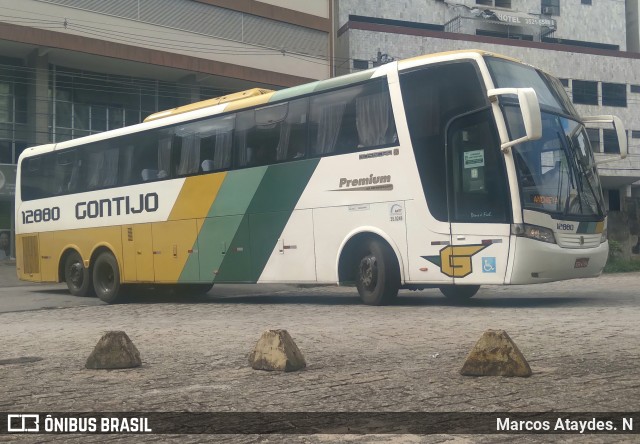 Empresa Gontijo de Transportes 12880 na cidade de Cachoeiro de Itapemirim, Espírito Santo, Brasil, por Marcos Ataydes. N. ID da foto: 10758806.