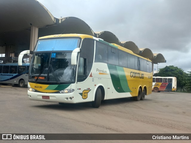 Empresa Gontijo de Transportes 16035 na cidade de Montes Claros, Minas Gerais, Brasil, por Cristiano Martins. ID da foto: 10757438.