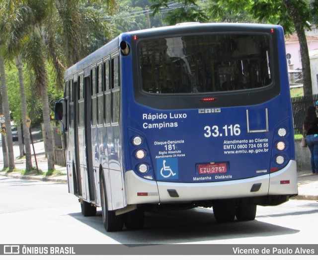 Rápido Campinas 33.116 na cidade de Alumínio, São Paulo, Brasil, por Vicente de Paulo Alves. ID da foto: 10758023.