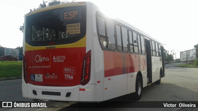 Auto Viação Alpha A48119 na cidade de Rio de Janeiro, Rio de Janeiro, Brasil, por Victor  Oliveira. Número da foto: #10758302.