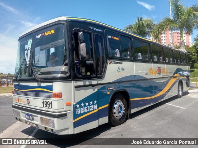 Vip Bus Comércio de Ônibus 1991 na cidade de Barueri, São Paulo, Brasil, por José Eduardo Garcia Pontual. Número da foto: #10757941.