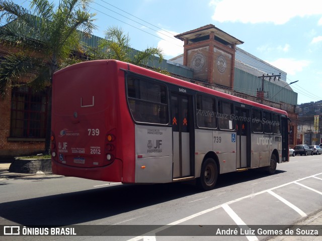 TUSMIL - Transporte Urbano São Miguel 739 na cidade de Juiz de Fora, Minas Gerais, Brasil, por André Luiz Gomes de Souza. ID da foto: 10760194.