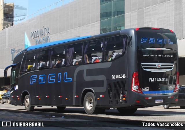 Fácil Transportes e Turismo RJ 140.046 na cidade de Rio de Janeiro, Rio de Janeiro, Brasil, por Tadeu Vasconcelos. Número da foto: #10757645.