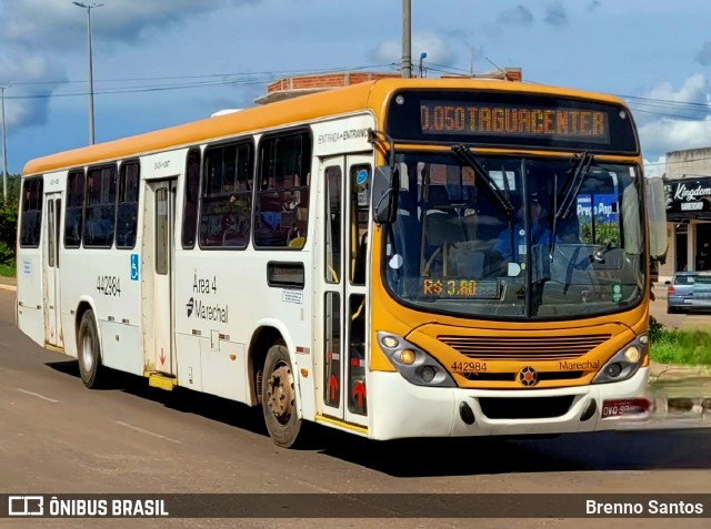 Auto Viação Marechal Brasília 442984 na cidade de Samambaia, Distrito Federal, Brasil, por Brenno Santos. Número da foto: #10758894.