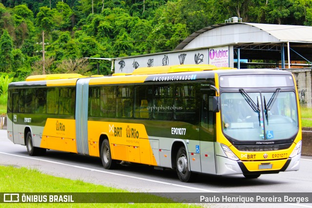 Mobi Rio E901077 na cidade de Piraí, Rio de Janeiro, Brasil, por Paulo Henrique Pereira Borges. Número da foto: #10760671.