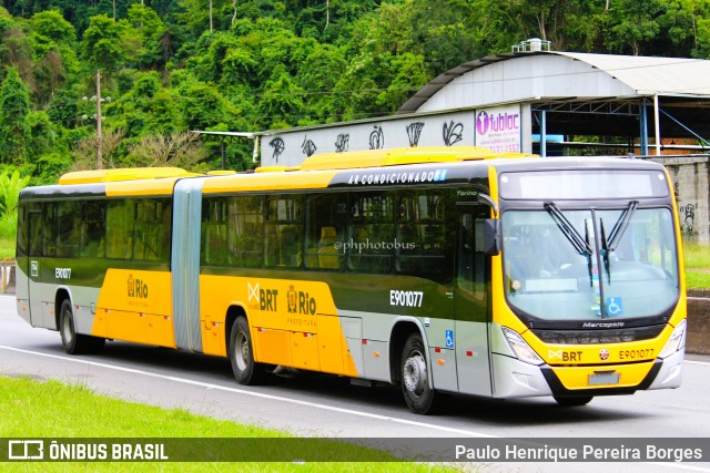 Mobi Rio E901077 na cidade de Piraí, Rio de Janeiro, Brasil, por Paulo Henrique Pereira Borges. ID da foto: 10760671.