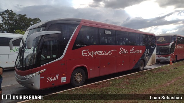 Expresso São Luiz 7640 na cidade de Brasília, Distrito Federal, Brasil, por Luan Sebastião. Número da foto: #10757157.