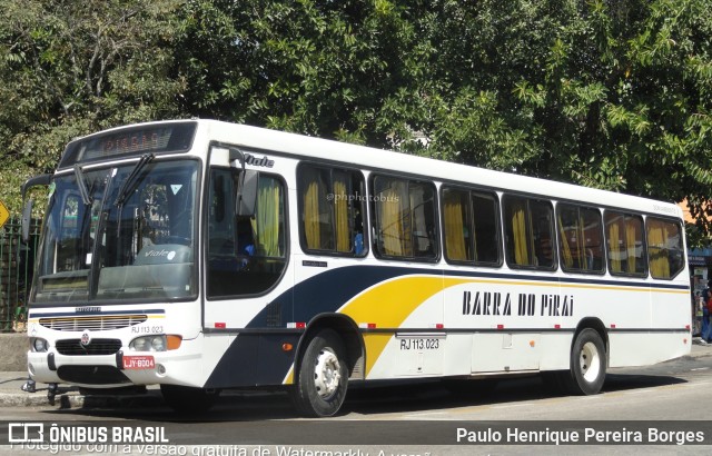 Viação Barra do Piraí Turismo RJ 113.023 na cidade de Barra do Piraí, Rio de Janeiro, Brasil, por Paulo Henrique Pereira Borges. Número da foto: #10760735.