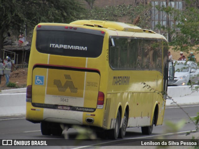 Viação Itapemirim 5043 na cidade de Caruaru, Pernambuco, Brasil, por Lenilson da Silva Pessoa. ID da foto: 10759337.