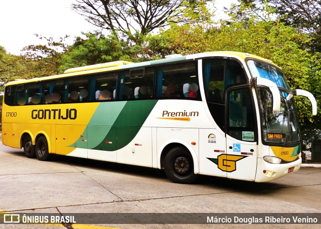 Empresa Gontijo de Transportes 17100 na cidade de São Paulo, São Paulo, Brasil, por Márcio Douglas Ribeiro Venino. ID da foto: 10759971.