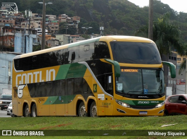 Empresa Gontijo de Transportes 25060 na cidade de Vitória, Espírito Santo, Brasil, por Whitiney Siqueira. ID da foto: 11499896.