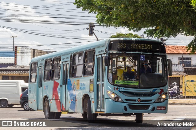 Viação Siará Grande 14211 na cidade de Fortaleza, Ceará, Brasil, por Arianderso Melo. Número da foto: #11500601.