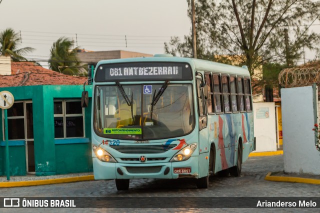 Viação Siará Grande 14320 na cidade de Fortaleza, Ceará, Brasil, por Arianderso Melo. Número da foto: #11502022.