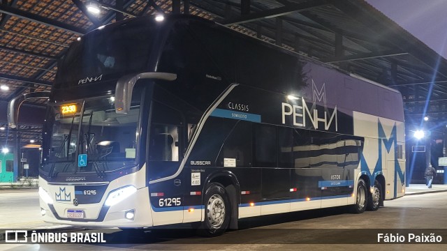 Empresa de Ônibus Nossa Senhora da Penha 61295 na cidade de Embu das Artes, São Paulo, Brasil, por Fábio Paixão. ID da foto: 11499628.