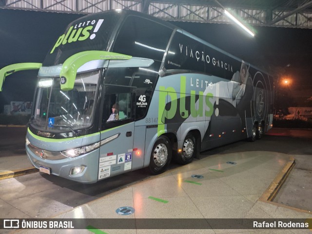 Viação Garcia 88147 na cidade de Presidente Prudente, São Paulo, Brasil, por Rafael Rodenas. Número da foto: #11500031.