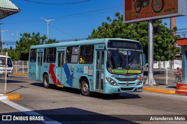 Viação Siará Grande 14302 na cidade de Fortaleza, Ceará, Brasil, por Arianderso Melo. ID da foto: 11501948.