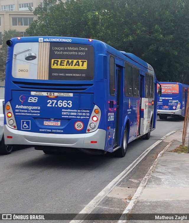 BBTT - Benfica Barueri Transporte e Turismo 27.663 na cidade de Barueri, São Paulo, Brasil, por Matheus Zaghi. Número da foto: #11502021.