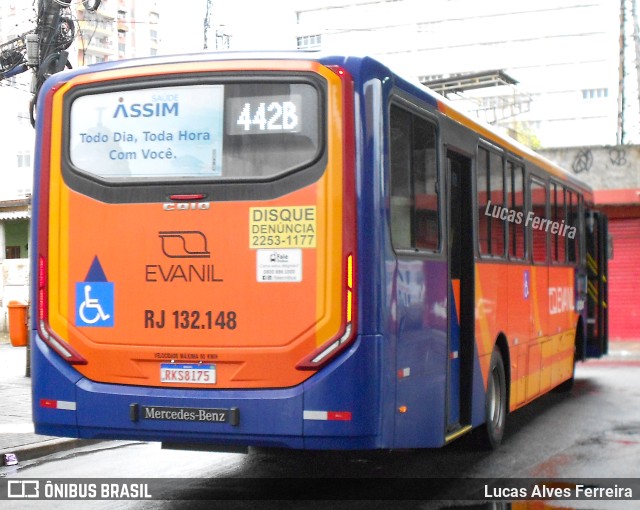 Evanil Transportes e Turismo RJ 132.148 na cidade de Nova Iguaçu, Rio de Janeiro, Brasil, por Lucas Alves Ferreira. Número da foto: #11502564.